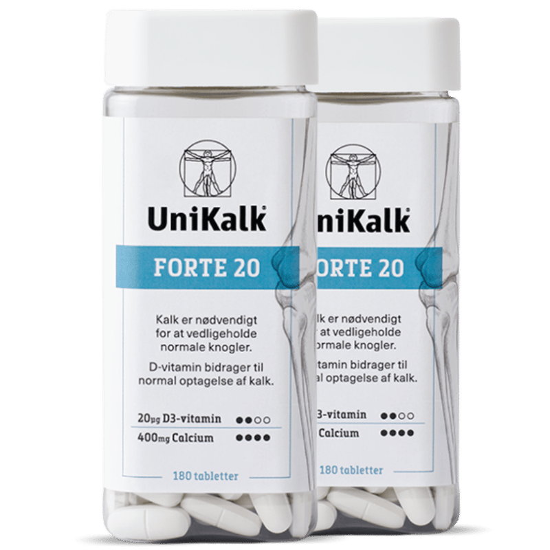 2 x Unikalk Forte 20 (180 stk)