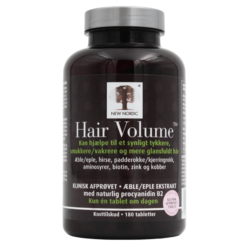 New Nordic Hair Volume økonomidåse - 180 tabs.