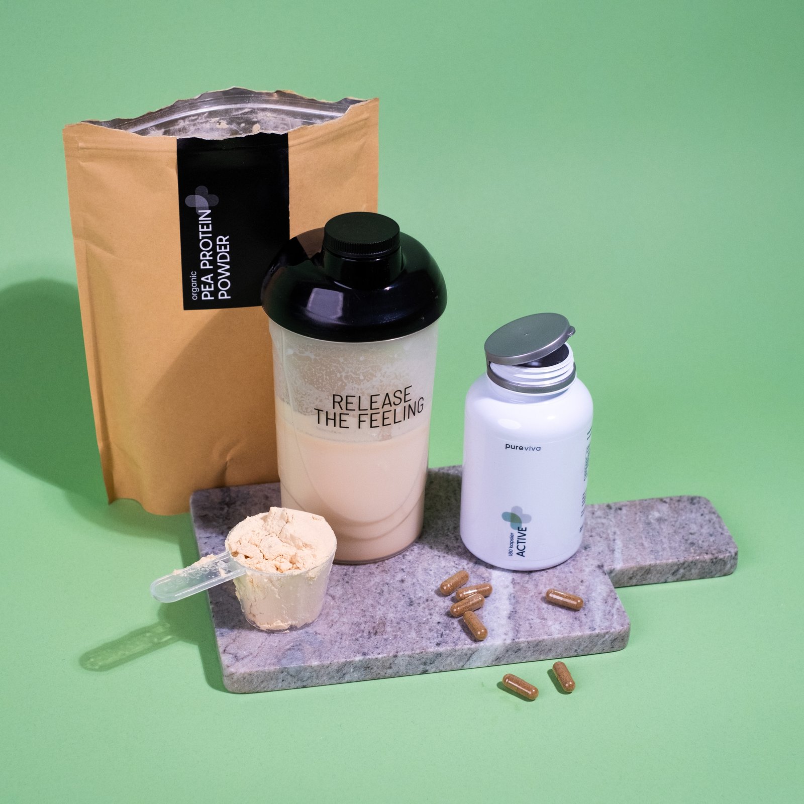 Pureviva Ærte Protein Ø - 500 g.