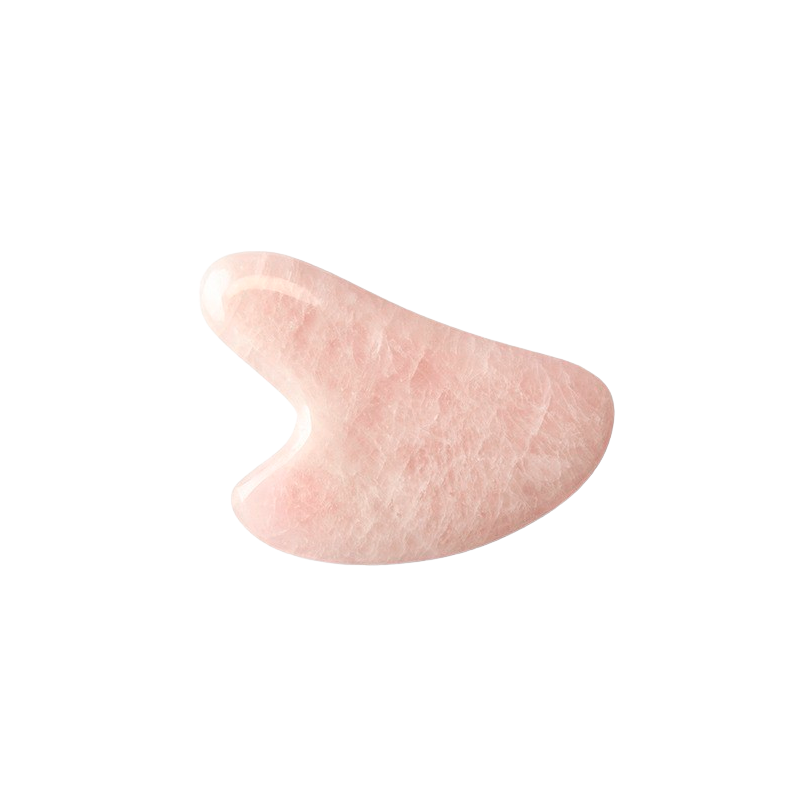 A Pure Mind Gua Sha Heart Rose Quartz (1 stk)
