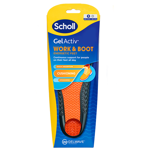 Scholl Gel Activ Insole Work & Boot (S) (1 sæt)