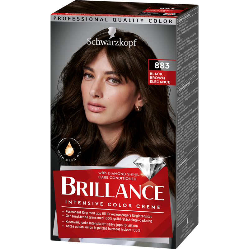 Schwarzkopf Brillance 883 Blackbrown Elegance