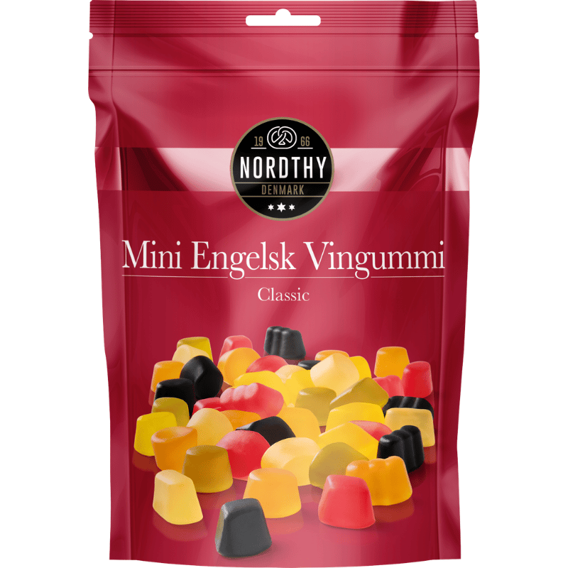 Nordthy Mini Engelsk Vingummi Classic (145 g)