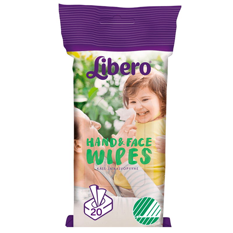Libero Hand & Face Wipes (20 stk)