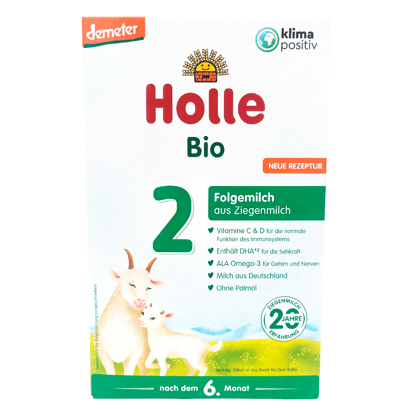 Holle Basis 2 Tilskudsblanding Gedemælk Ø - Fra 6 mdr. (400 g)