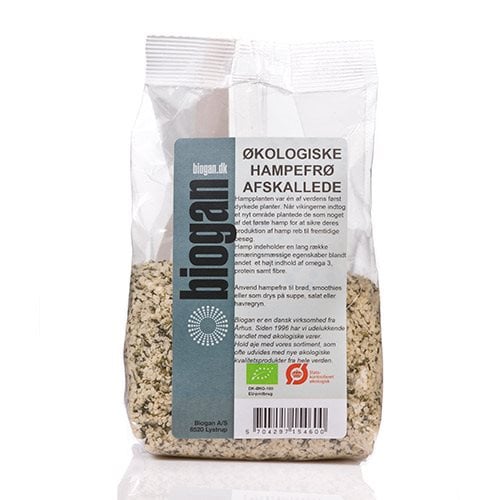 Biogan Hampefrø afskallede Ø (400 g)