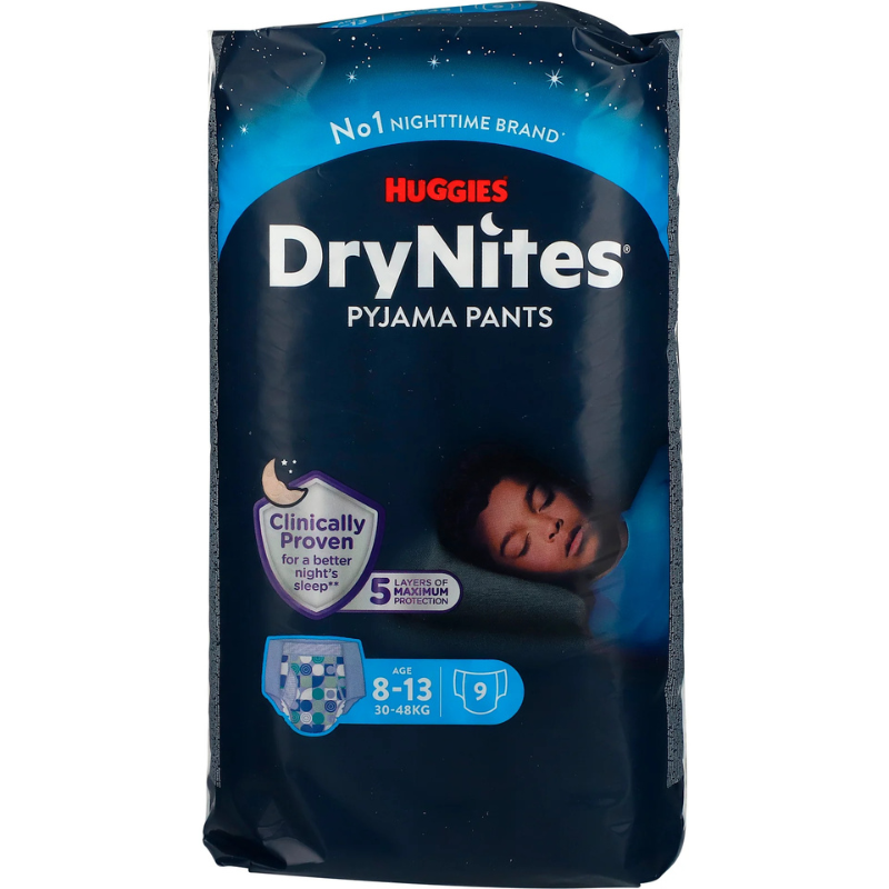 Huggies DryNites 8-13 År Boy (9 stk)