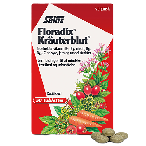 Mezina Floradix Kräuterblut Urte-Jern (50 tabl)