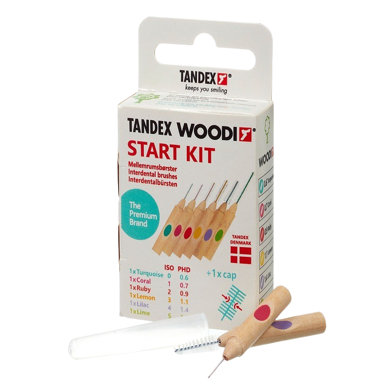 Tandex Woodi Mellemrumsbørster Start Kit (6 stk)