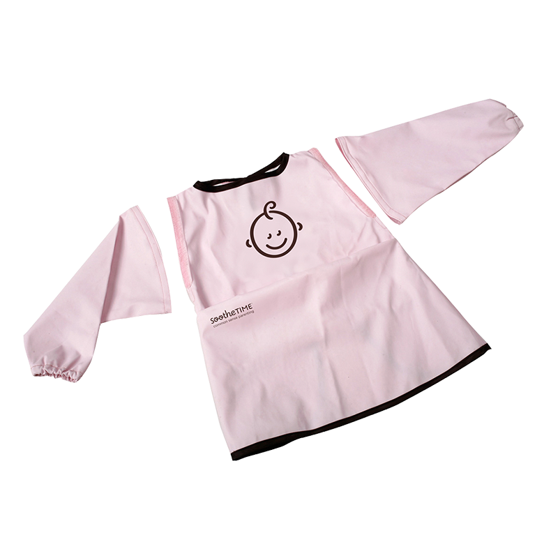 SootheTIME Hagesmæk Med Aftagelige Ærmer Rosa (1 stk)