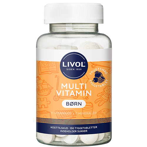 Livol Multi Total Børn Frugtsmag - 150 tyggetabletter.