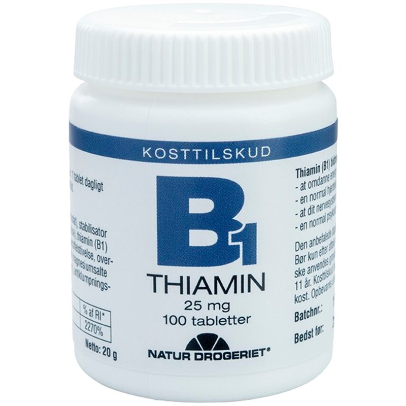B1 vitamin 25 mg - 100 tabs.