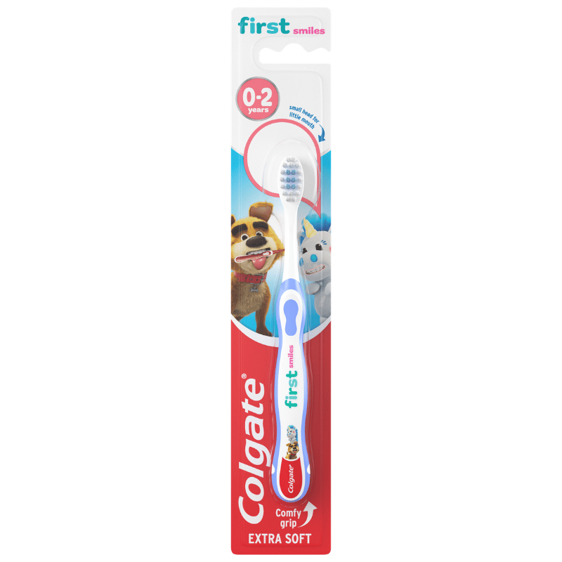 Colgate First Smiles 0-2 År Tandbørste Ass. Farve (1 stk)