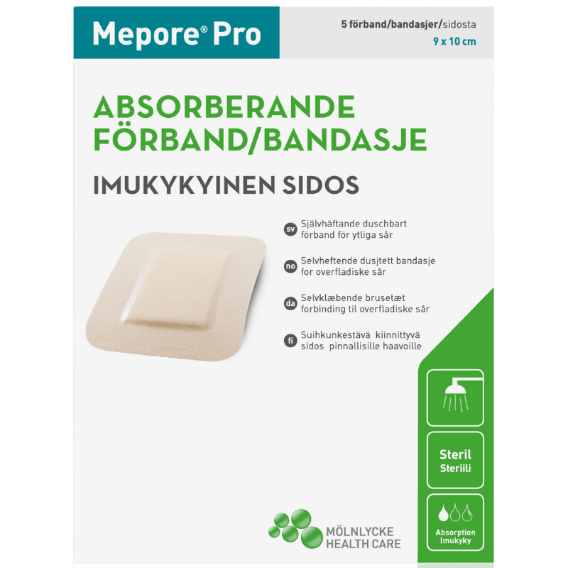 Mepore Pro Plaster Brusetæt 9 x 10 cm (5 stk)