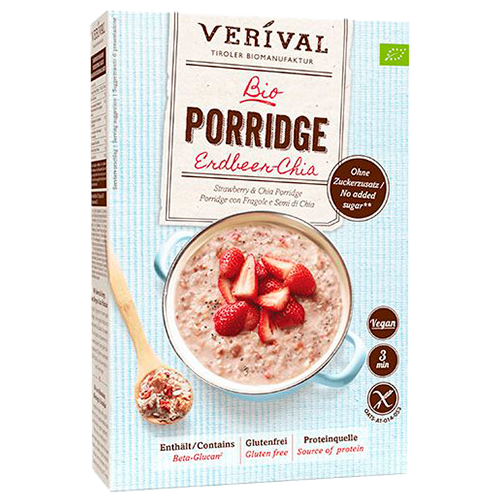 Verival Grød Jordbær/Chia Ø (350 g)