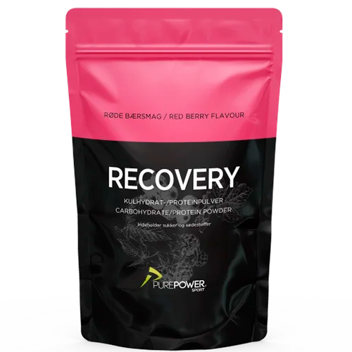 PurePower Proteinpulver Med Kulhydrater Røde Bær (400 g)
