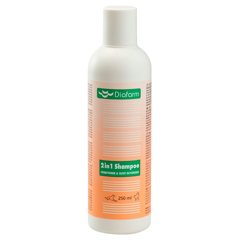 Diafarm 2-in-1 Shampoo Til Dyr (250 ml)