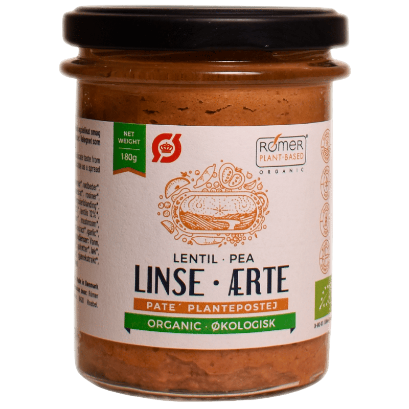 Rømer Vegansk Linse Ærte Postej Ø (180 g)