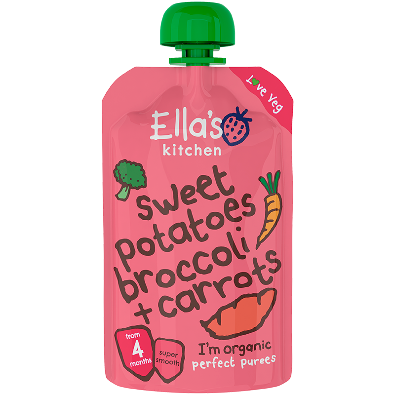 Ellas Kitchen Babymos Kartoffel/Broccoli gulerod Ø 4 Mdr (120 gr)