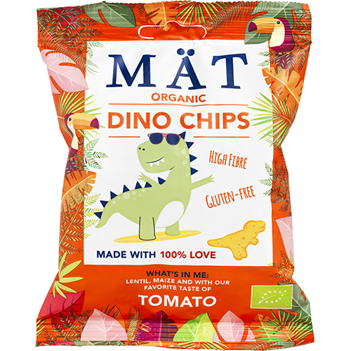 Mät Organic Dino Chips Tomato - 35 g