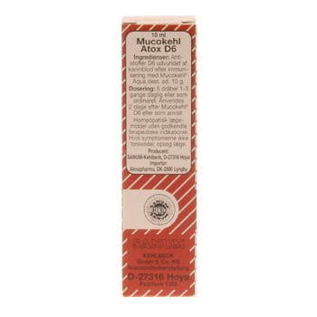 Mucokehl Atox D6 - 10 ml.