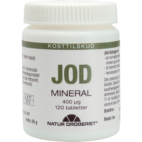 Natur Drogeriet Jod 400 µg (120 tabl)