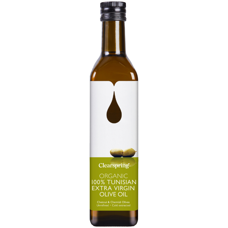Clearspring Olivenolie ekstra jomfru Ø Tunesien - 500 ml