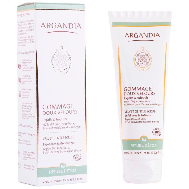 Argandia Velvet Gentle Scrub, Orange Blossom - 75 ml
