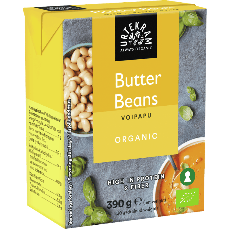 Urtekram Butter Beans Ø (390 g)