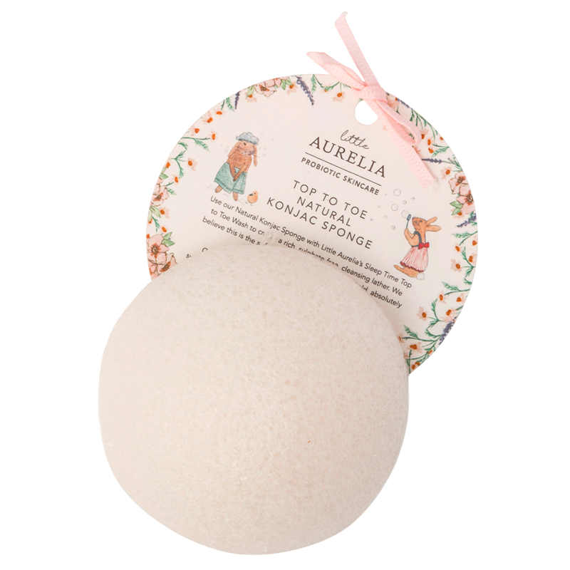 Little Aurelia Top to Toe Natural Konjac Sponge (1 stk)