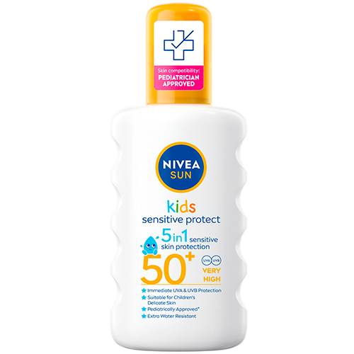 Nivea Kids Sensitive Protect & Play Sun Spray SPF 50+ (200 ml)