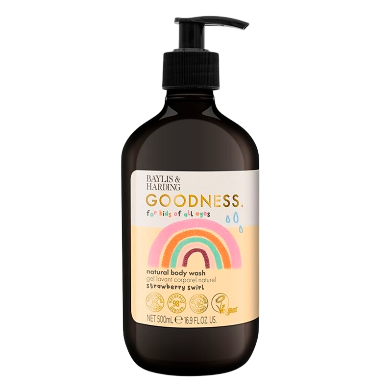 Baylis & Harding Kids Natural Body Wash Strawberry Swirl (500 ml)
