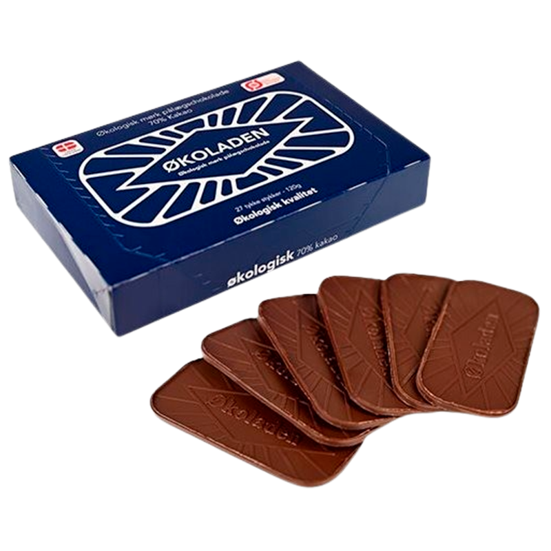 Økoladen Mørk Pålægschokolade 70% Ø (120 g)