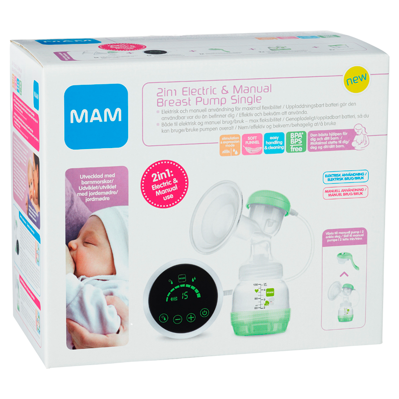 MAM Breast Pump Electric 2-in-1 - 1 stk