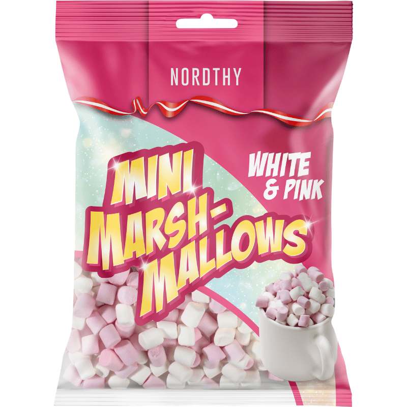 Nordthy Mini Marshmallows White & Pink (160 g)