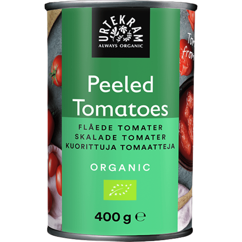 Urtekram Flåede Tomater På Dåse Ø - 400 g