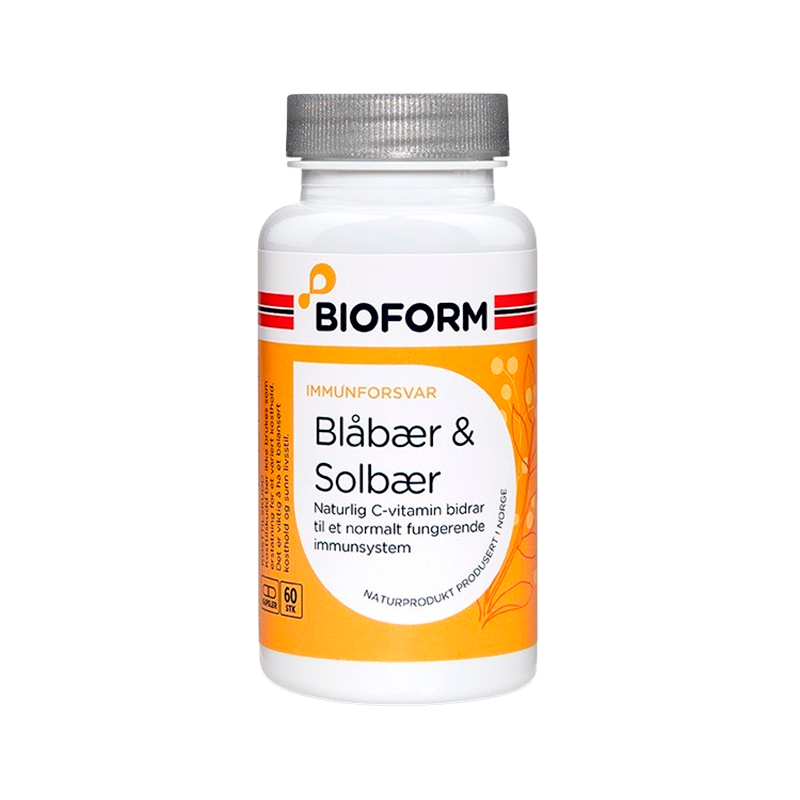 Bioform Blåbær & Solbær (60 kaps)