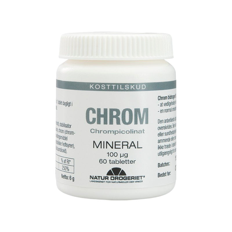 Natur Drogeriet Chrom 100 mcg - 60 tabs.