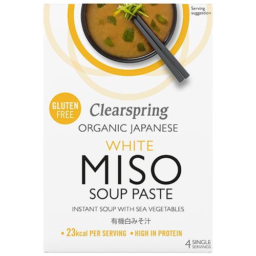 Clearspring Miso Soup Paste Hvid M. Tang Ø - 4 x 15 gr.