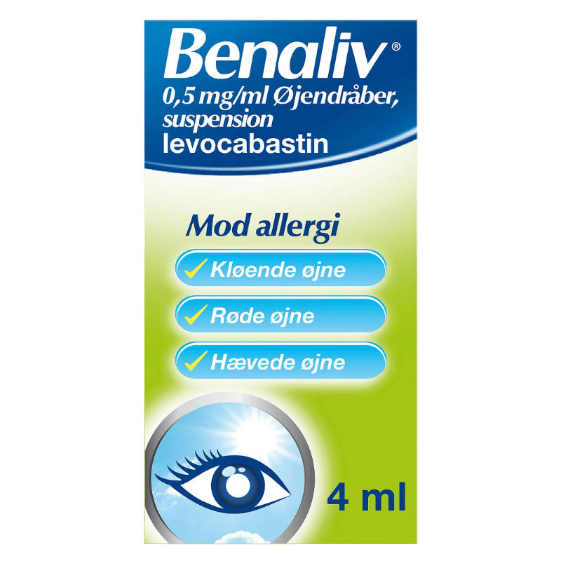 Benaliv Øjendråber 0,5 mg. - 4 ml.