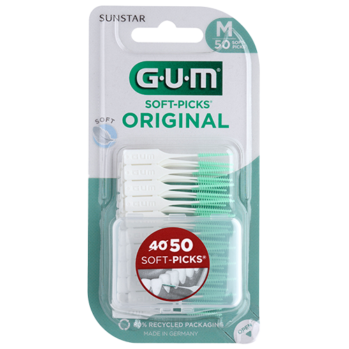 GUM Soft-Picks Medium - 50 stk