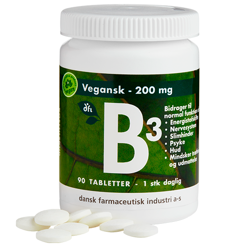 Grønne Vitaminer B3-vitamin 200 mg - 90 tabletter