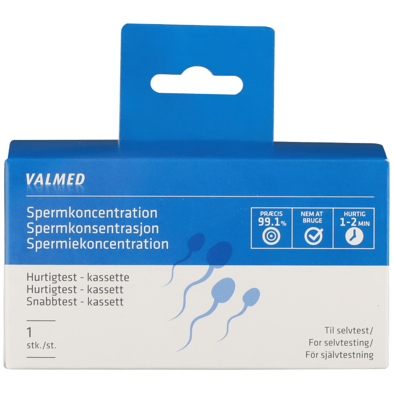 ValMed Spermkoncentration Hurtigtest Kassette (1 stk)