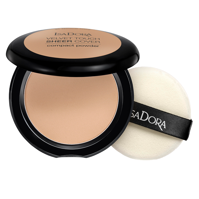 IsaDora Velvet Touch Sheer Cover Compact Powder 45 Neutral Beige - 10 g