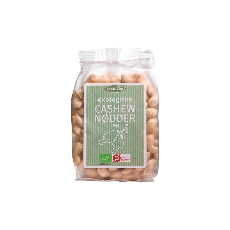 Spis Økologisk Cashewnødder Ø - 200 g.