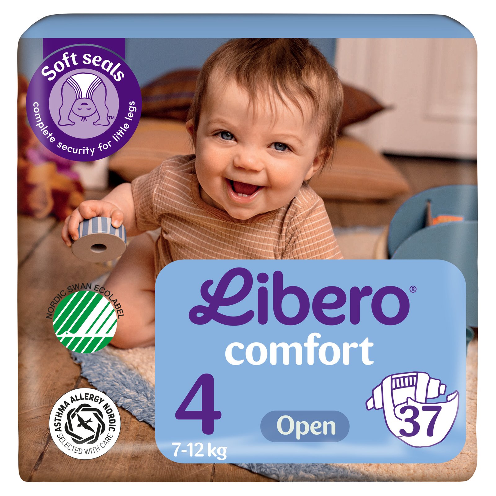 Libero Åben Ble Str. 4, 7-12 kg (37 stk)