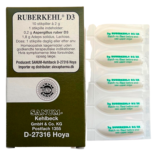 Sanum Ruberkehl D3 (10 Stikpiller)