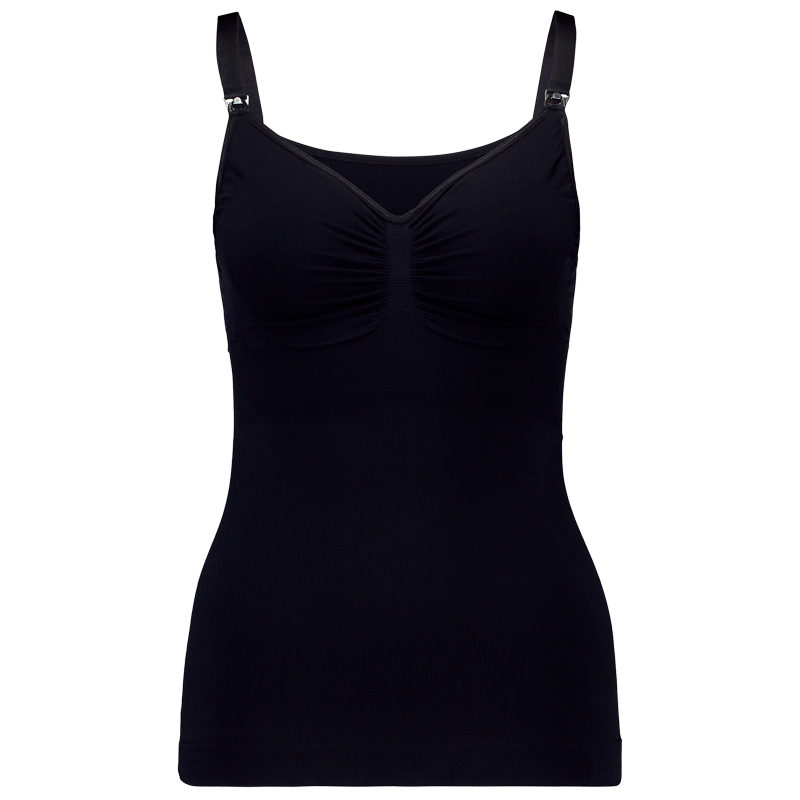 Carriwell Seamless Amme Top Med Shapewear Sort - XLarge - 1 stk