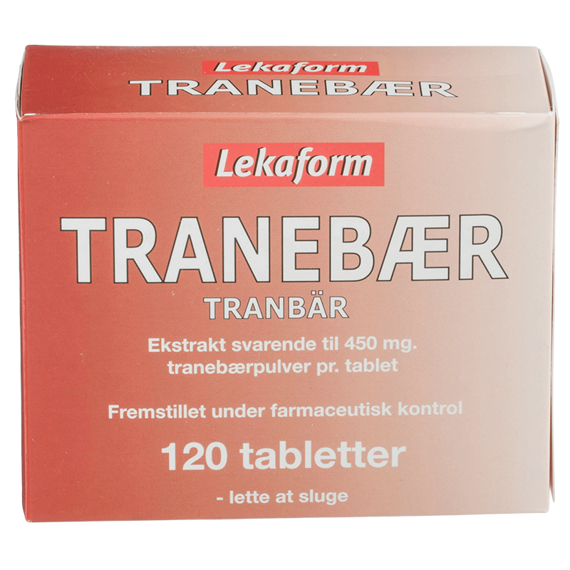 Lekaform Tranebær - 120 tabletter