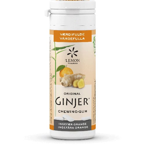 Lemon Pharma Økologisk Orginal Ginjer Tyggegummi - 30 g.